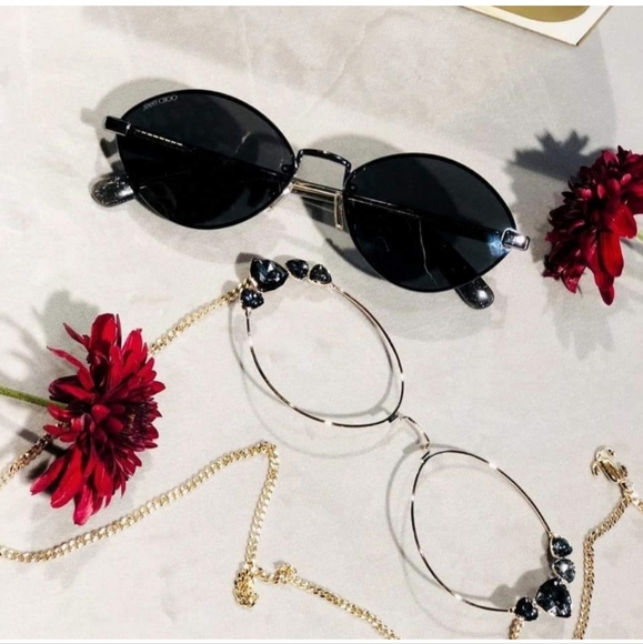 Jimmy Choo ShineS Sunglasses Swarovski Crystal 25th Anniversary Limited Edition - Picture 4 of 17